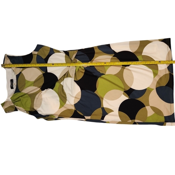 Nine West Womens Sleeveless Lined Circle Geometric Midi Dress Size 10 - Picture 6 of 10